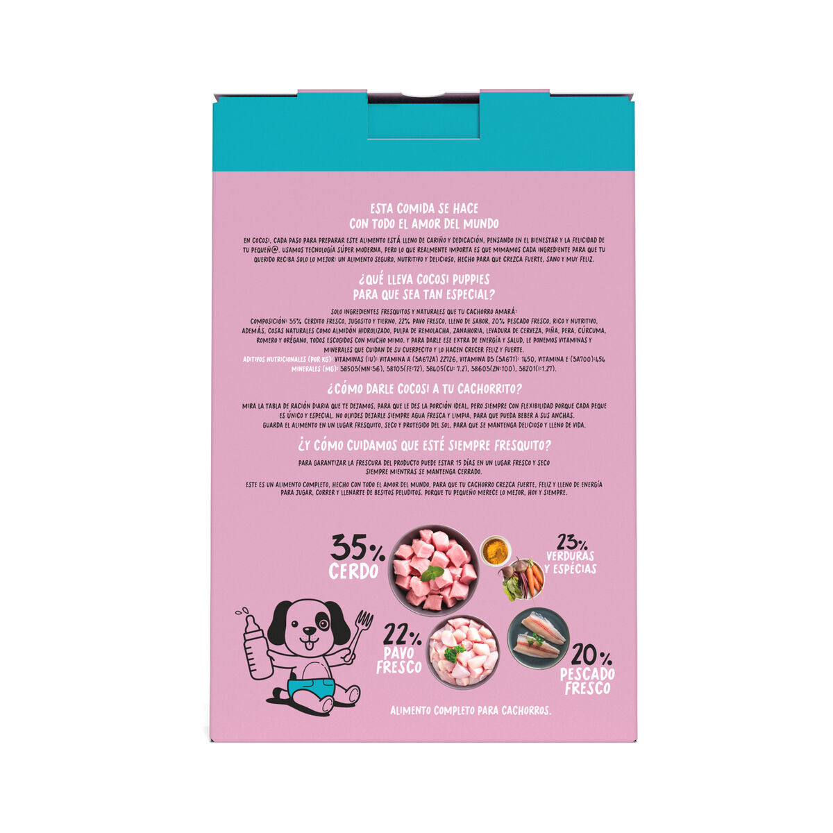 Wet food Cocosi Gourmet Fresh Food  Puppy Pig 1 kg 8 Units